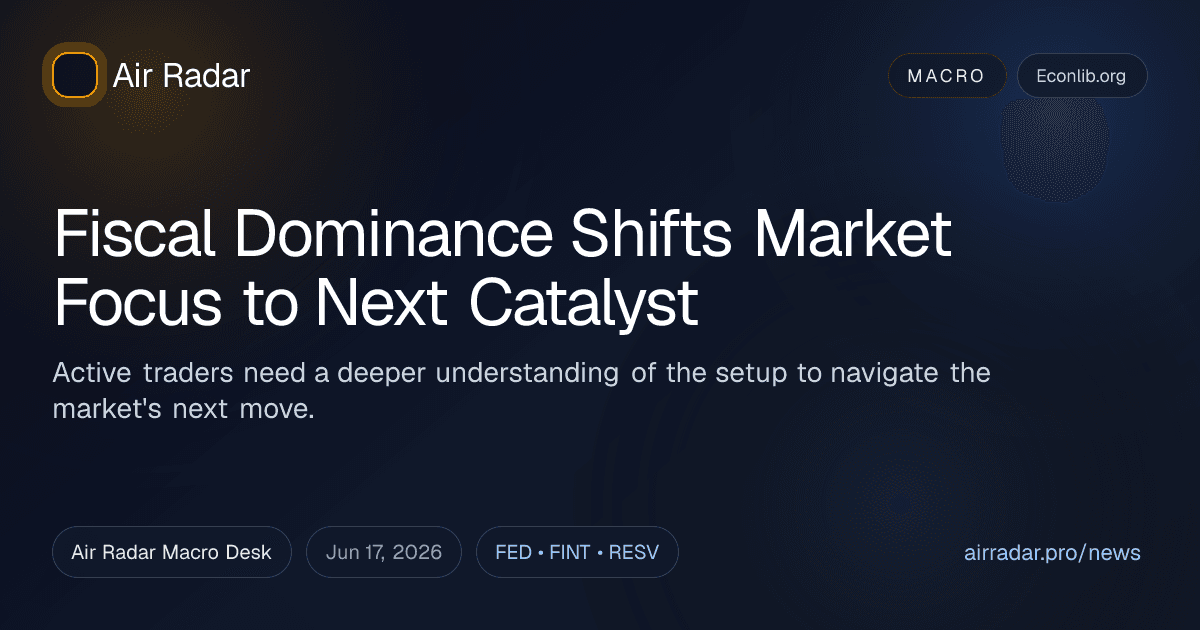 Fiscal Dominance Shifts Market Focus to Next Catalyst