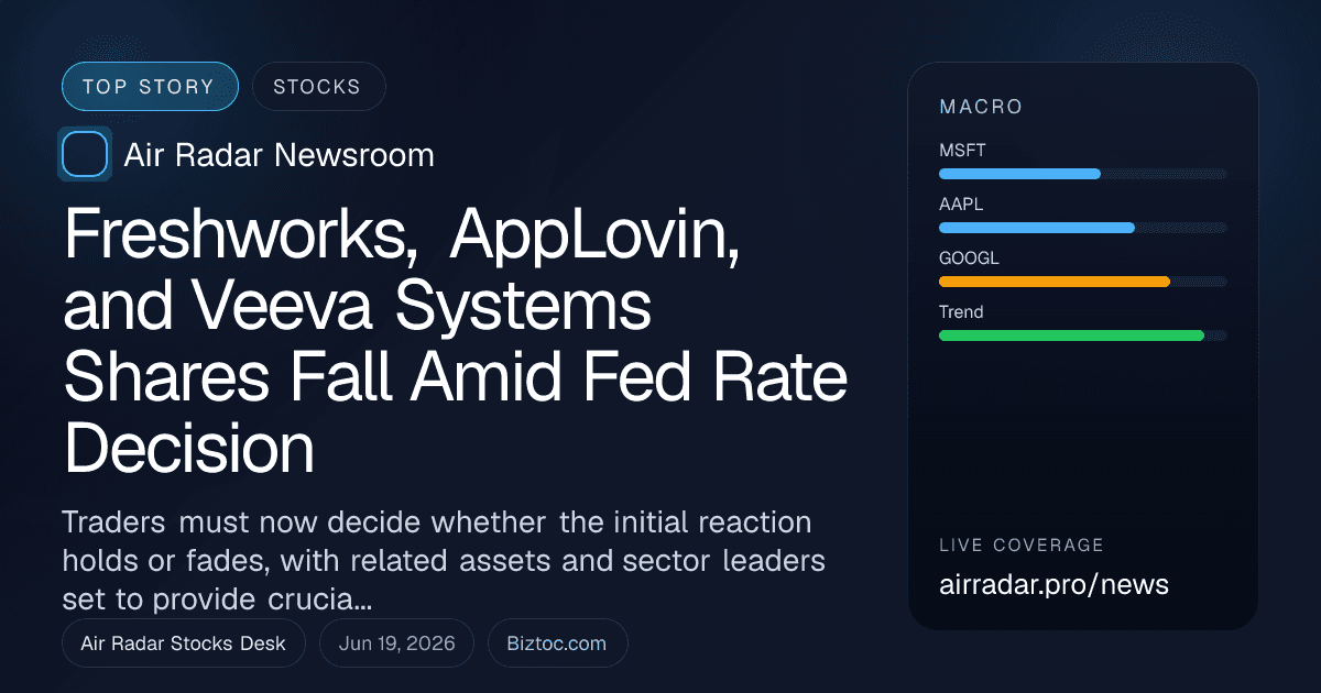 Freshworks, AppLovin, and Veeva Systems Shares Fall Amid Fed Rate Decision
