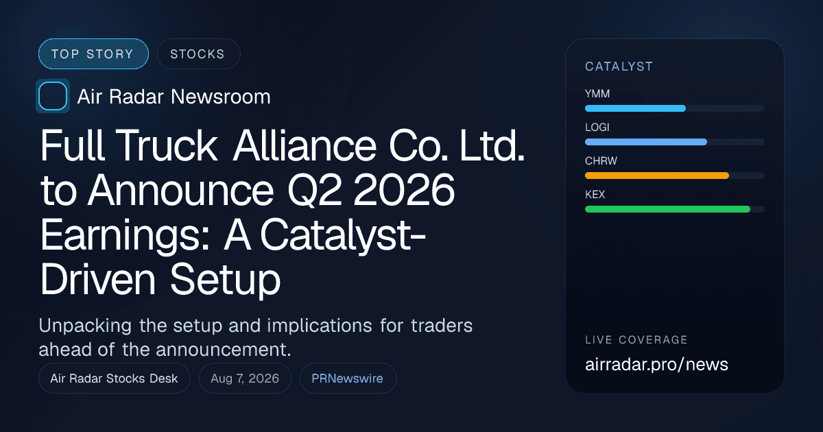 Full Truck Alliance Co. Ltd. to Announce Q2 2026 Earnings: A Catalyst-Driven Setup