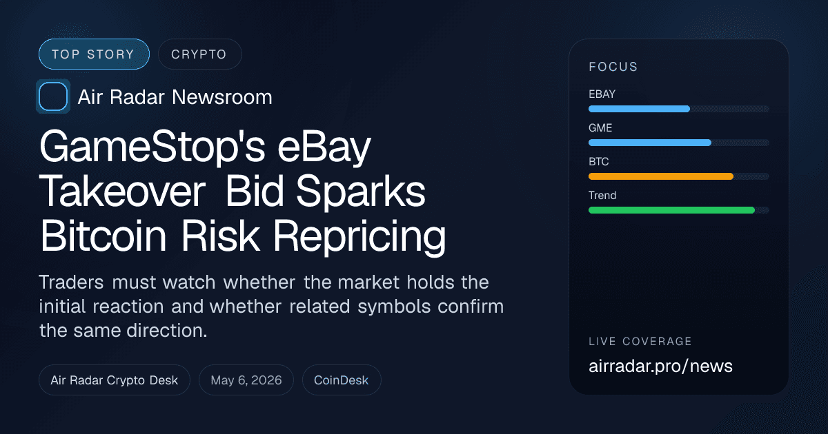 GameStop's eBay Takeover Bid Sparks Bitcoin Risk Repricing