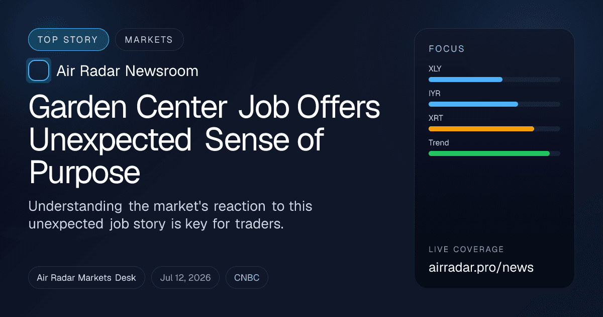 Garden Center Job Offers Unexpected Sense of Purpose