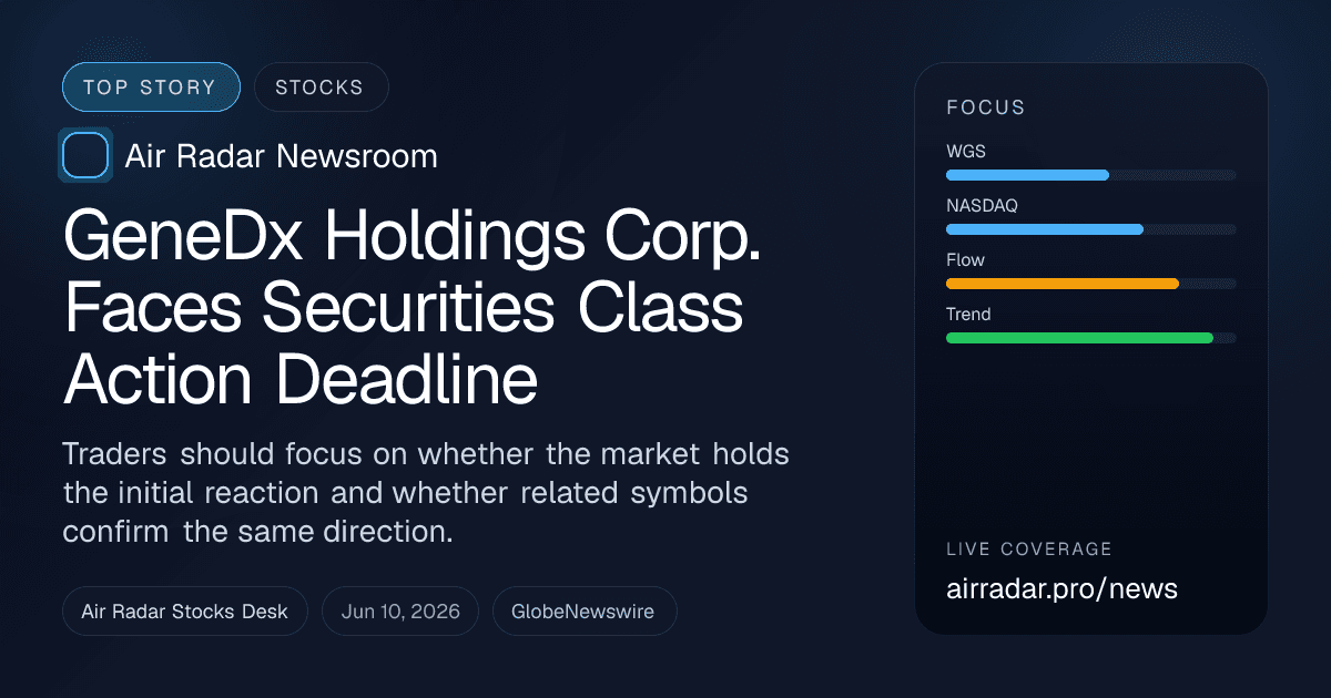 GeneDx Holdings Corp. Faces Securities Class Action Deadline