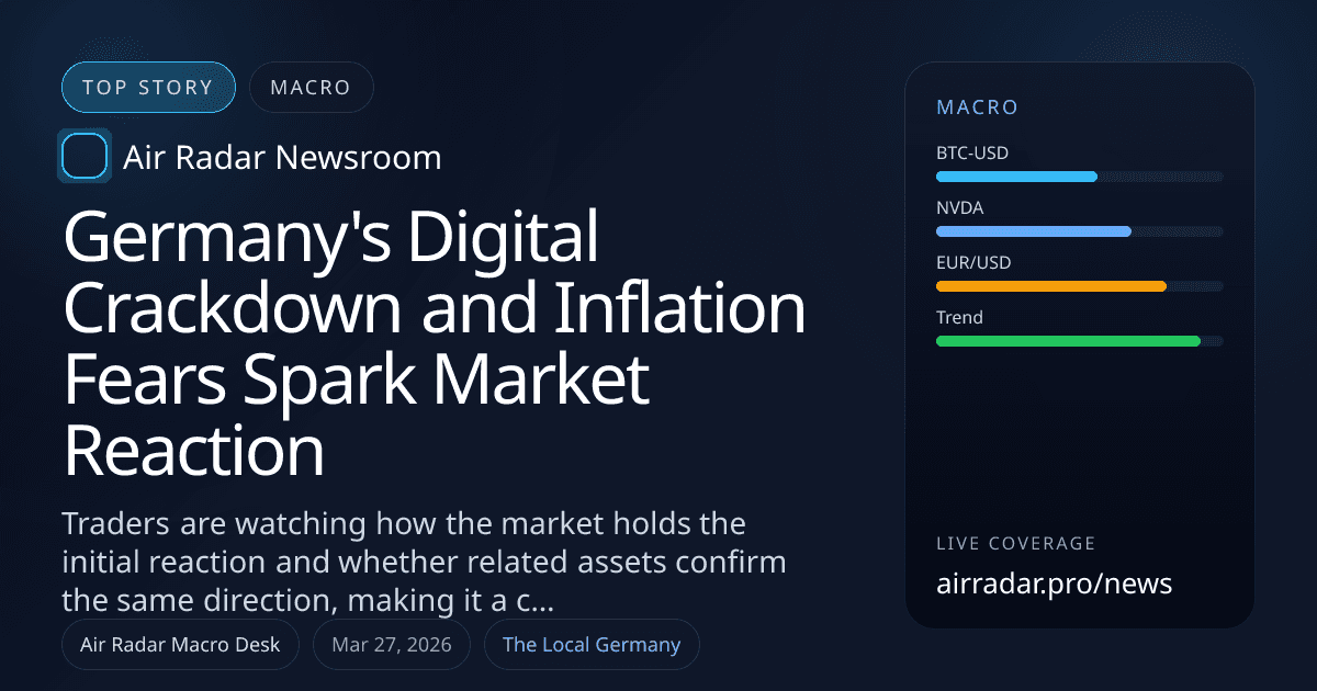 Germany's Digital Crackdown and Inflation Fears Spark Market Reaction