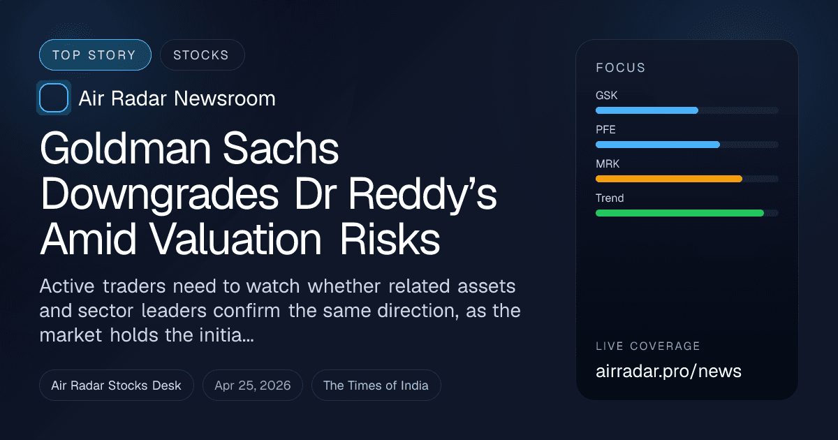 Goldman Sachs Downgrades Dr Reddy’s Amid Valuation Risks