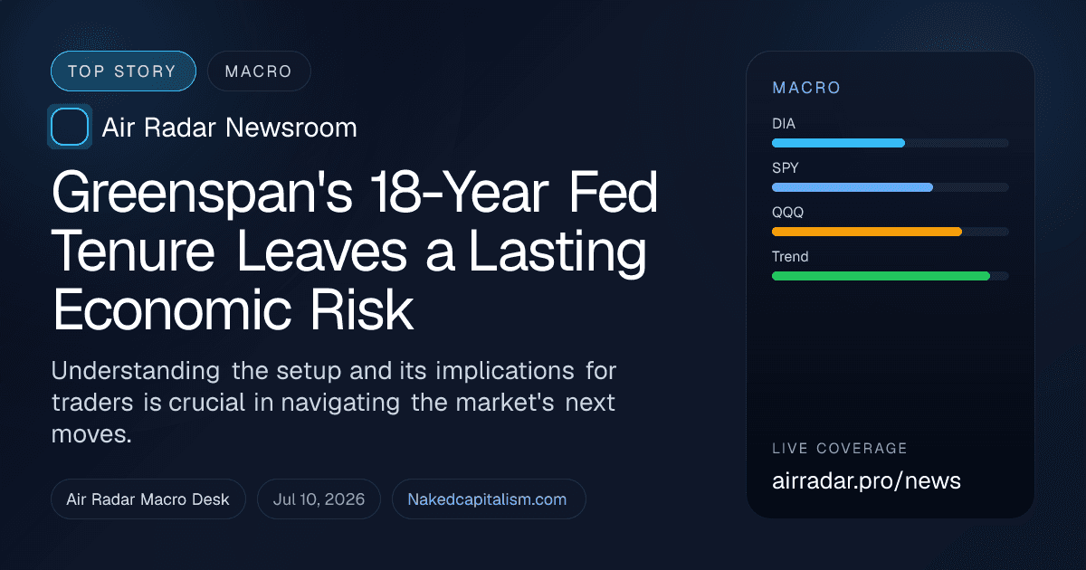 Greenspan's 18-Year Fed Tenure Leaves a Lasting Economic Risk