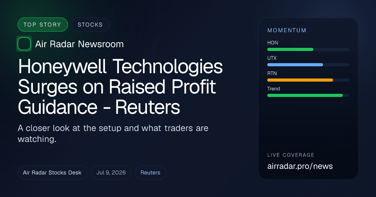Honeywell Technologies Surges on Raised Profit Guidance - Reuters