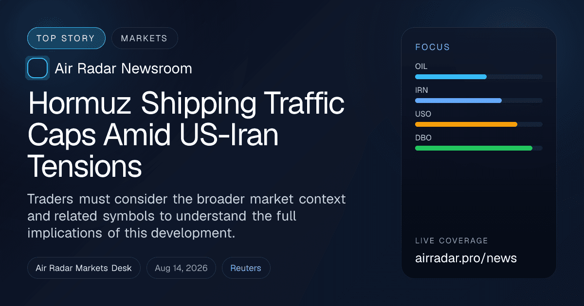 Hormuz Shipping Traffic Caps Amid US-Iran Tensions