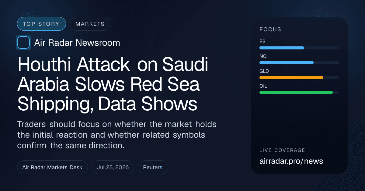 Houthi Attack on Saudi Arabia Slows Red Sea Shipping, Data Shows