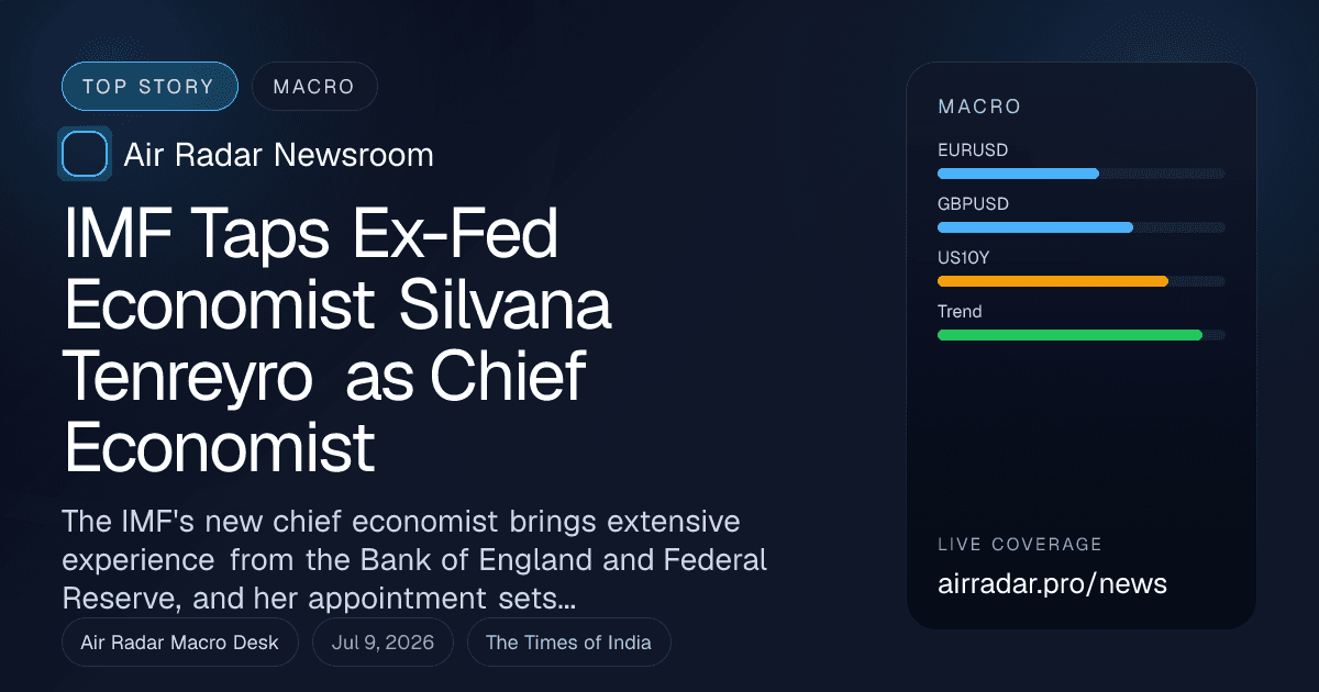 IMF Taps Ex-Fed Economist Silvana Tenreyro as Chief Economist