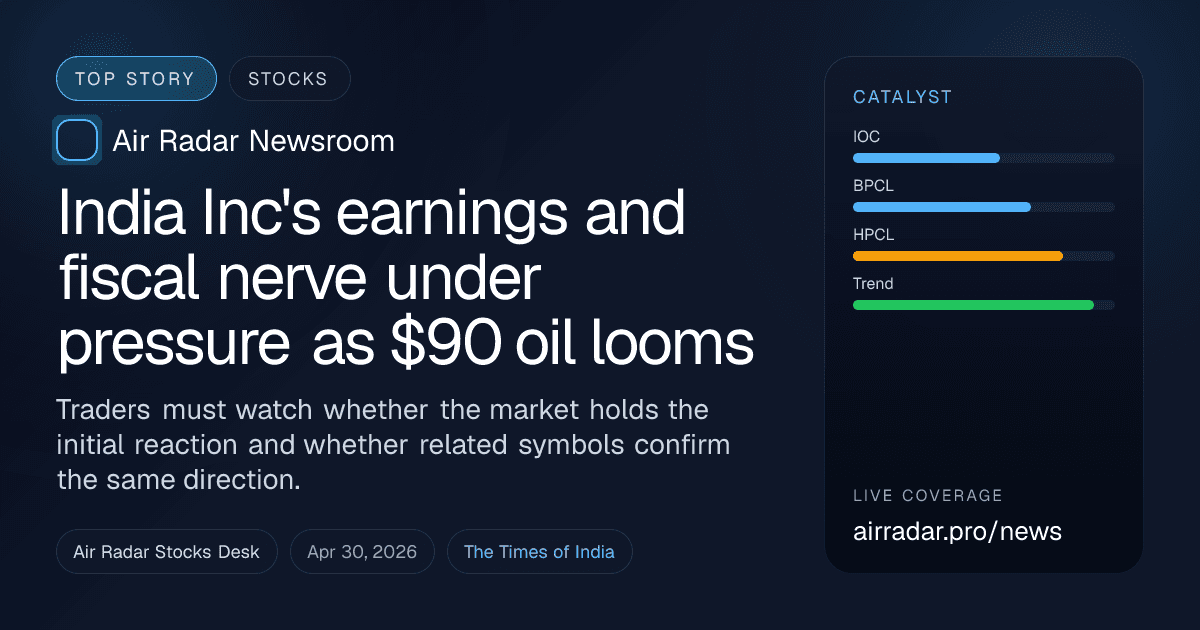 India Inc's earnings and fiscal nerve under pressure as $90 oil looms