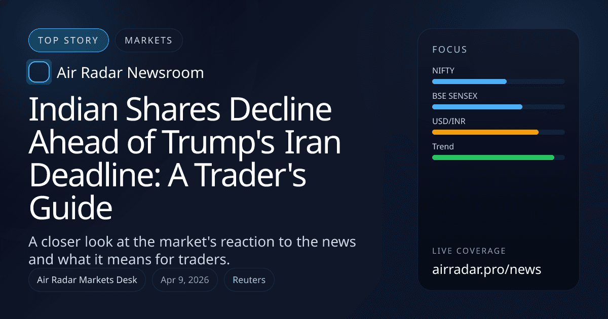 Indian Shares Decline Ahead of Trump's Iran Deadline: A Trader's Guide