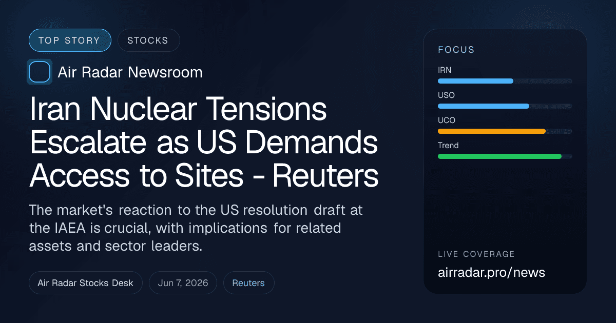 Iran Nuclear Tensions Escalate as US Demands Access to Sites - Reuters