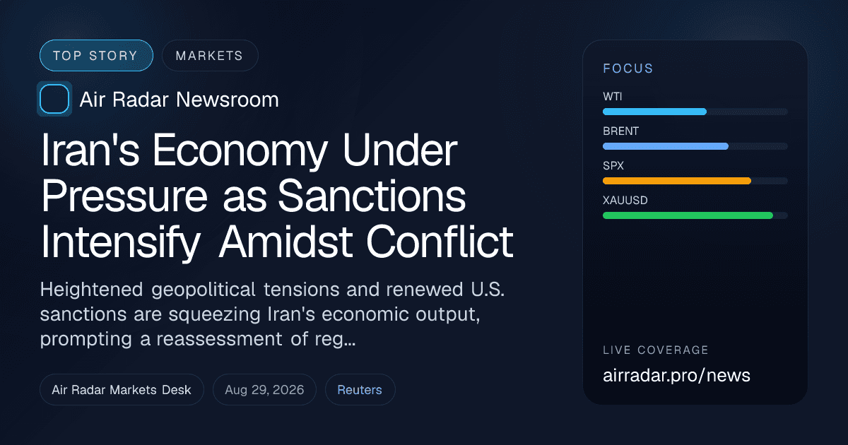 Iran's Economy Under Pressure as Sanctions Intensify Amidst Conflict