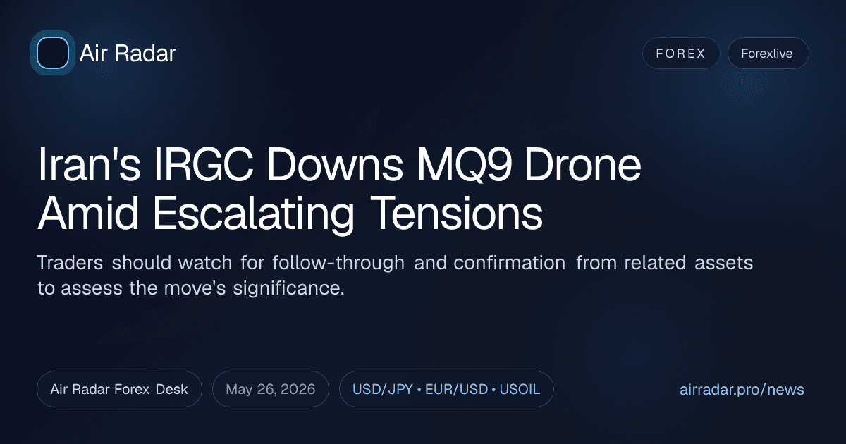 Iran's IRGC Downs MQ9 Drone Amid Escalating Tensions