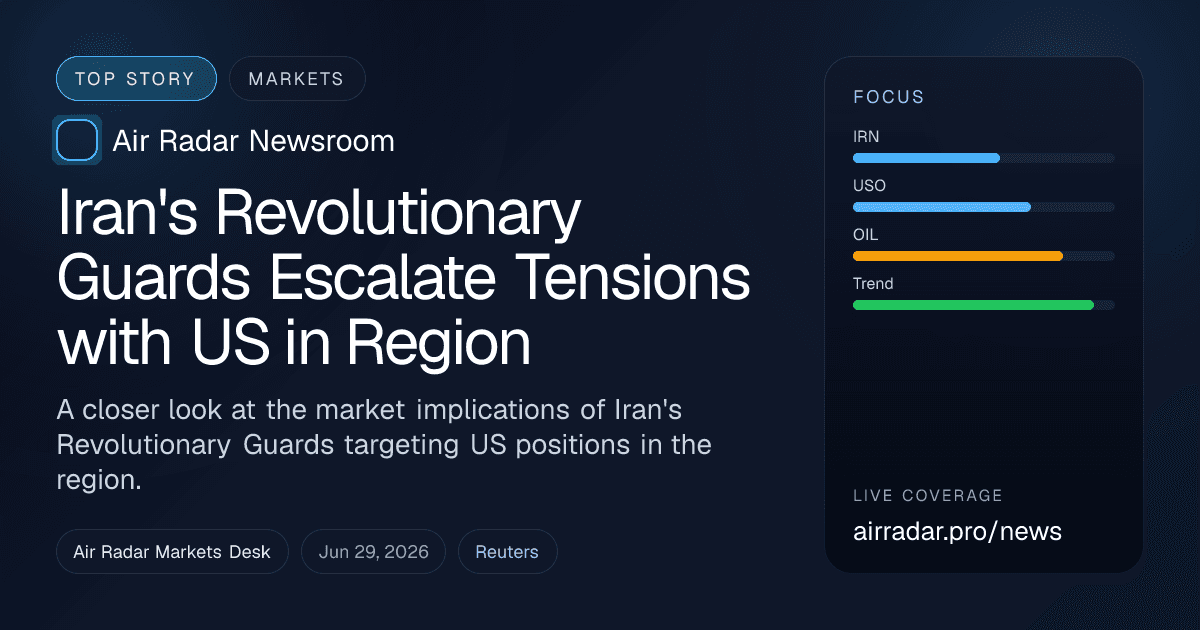Iran's Revolutionary Guards Escalate Tensions with US in Region