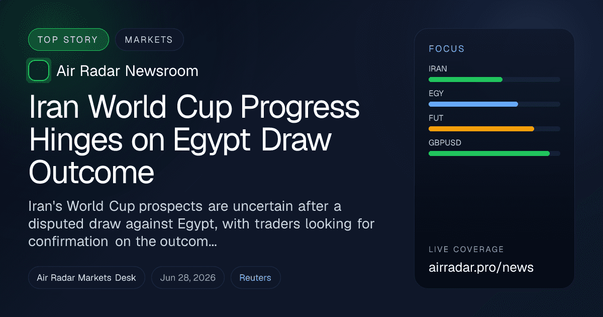 Iran World Cup Progress Hinges on Egypt Draw Outcome