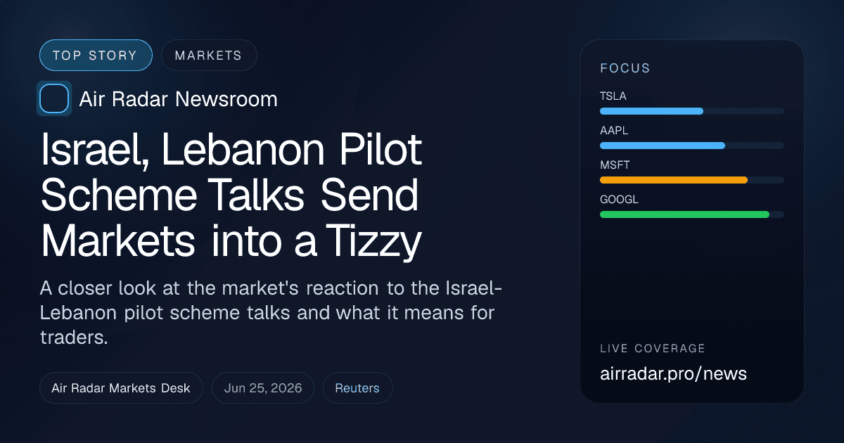 Israel, Lebanon Pilot Scheme Talks Send Markets into a Tizzy