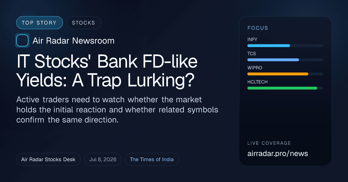 IT Stocks' Bank FD-like Yields: A Trap Lurking?