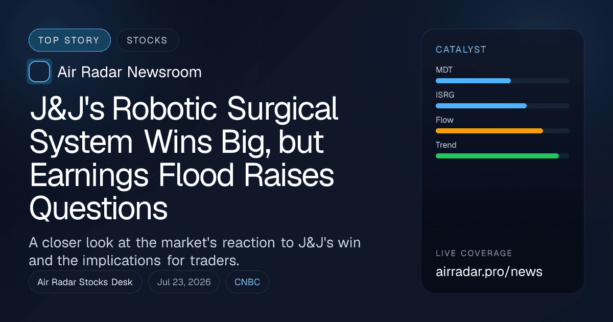 J&J's Robotic Surgical System Wins Big, but Earnings Flood Raises Questions