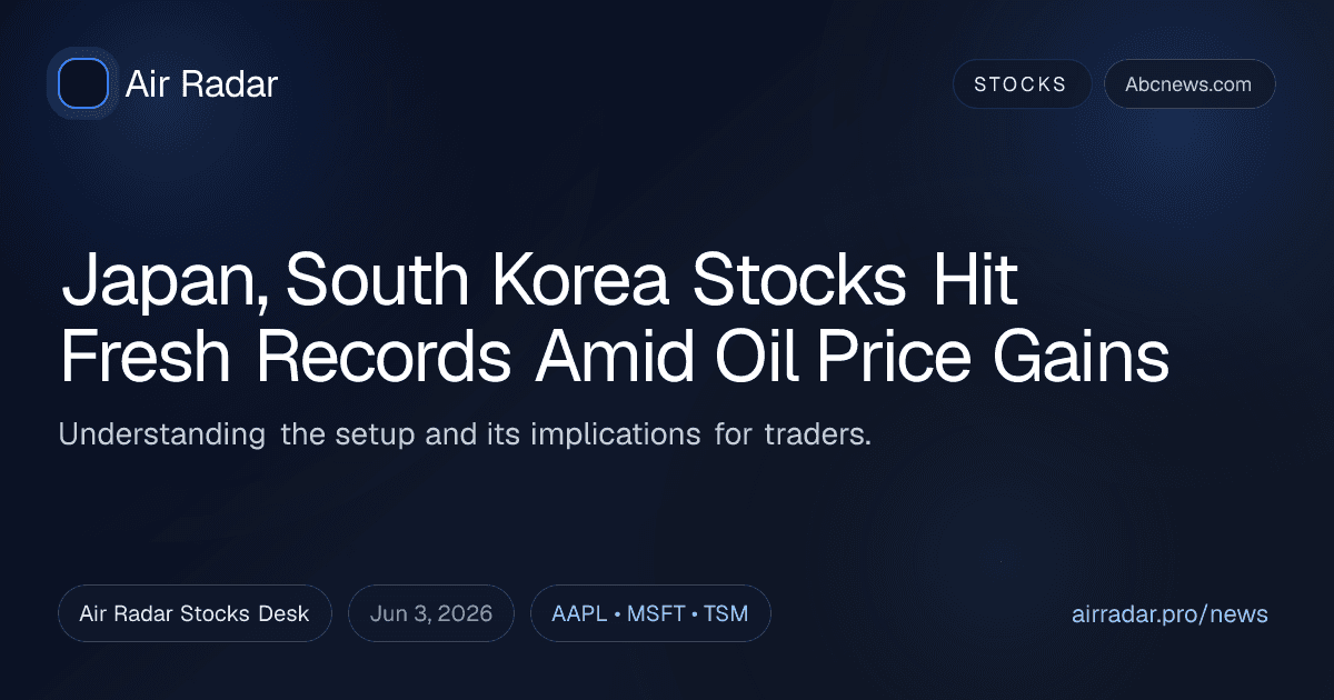 Japan, South Korea Stocks Hit Fresh Records Amid Oil Price Gains