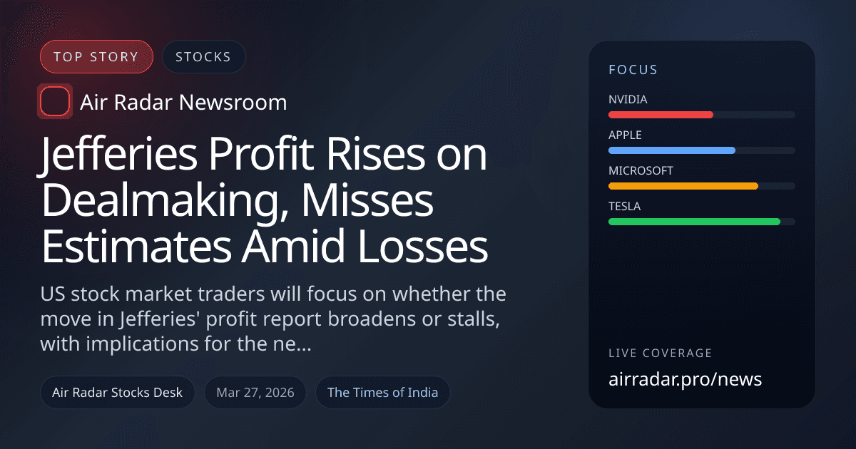 Jefferies Profit Rises on Dealmaking, Misses Estimates Amid Losses