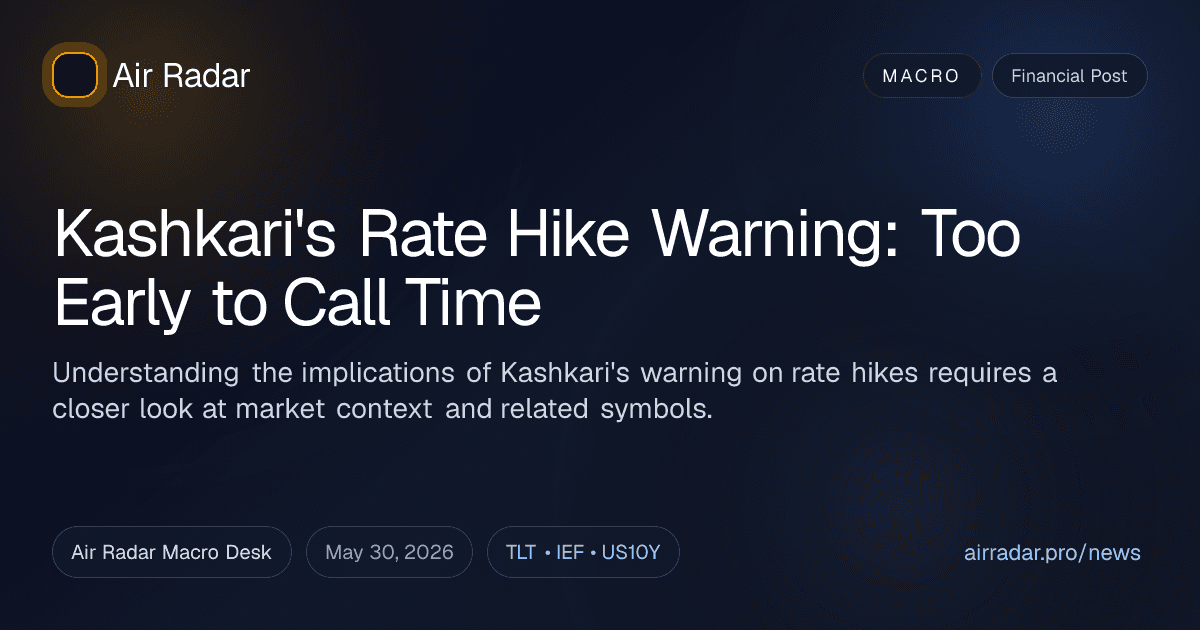 Kashkari's Rate Hike Warning: Too Early to Call Time