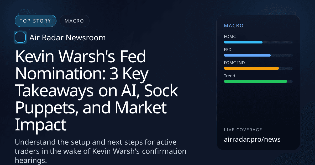 Kevin Warsh's Fed Nomination: 3 Key Takeaways on AI, Sock Puppets, and Market Impact