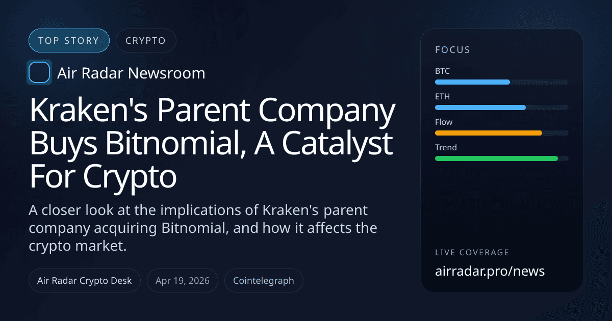 Kraken's Parent Company Buys Bitnomial, A Catalyst For Crypto