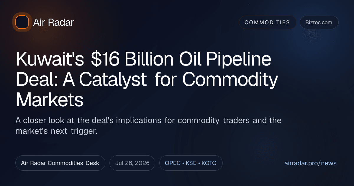 Kuwait's $16 Billion Oil Pipeline Deal: A Catalyst for Commodity Markets