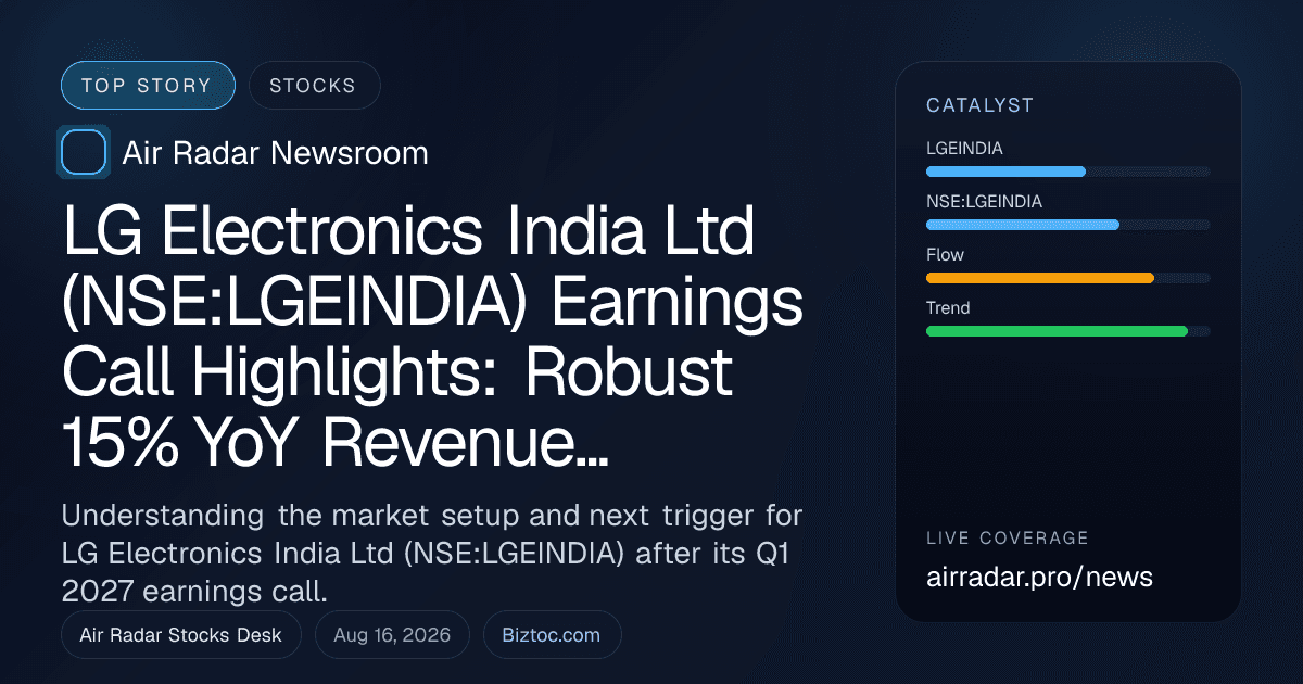 LG Electronics India Ltd (NSE:LGEINDIA) Earnings Call Highlights: Robust 15% YoY Revenue Growth