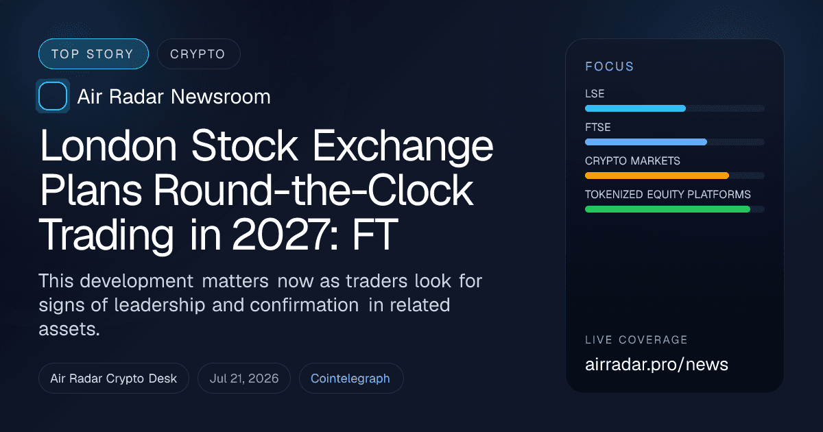 London Stock Exchange Plans Round-the-Clock Trading in 2027: FT