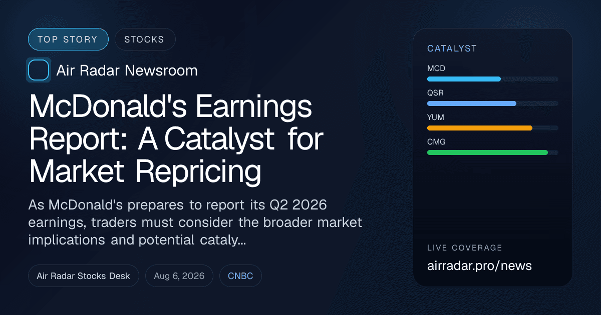 McDonald's Earnings Report: A Catalyst for Market Repricing