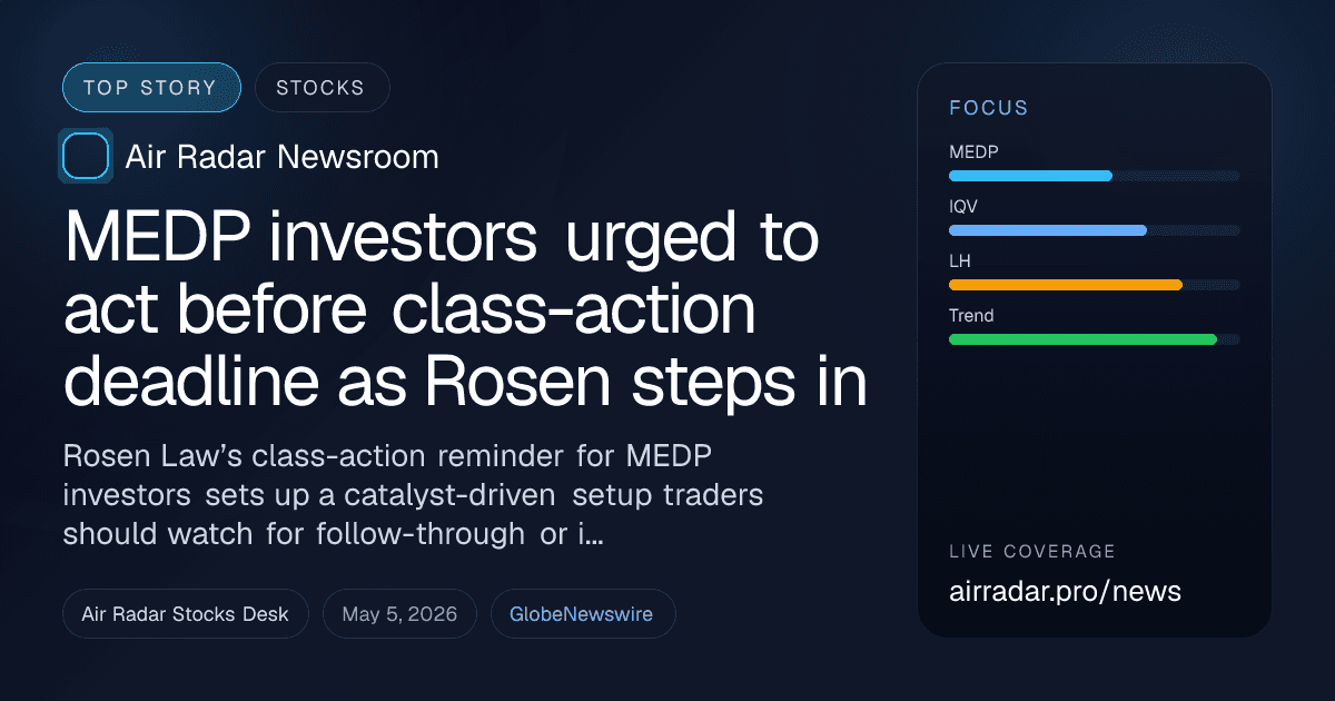 MEDP investors urged to act before class-action deadline as Rosen steps in