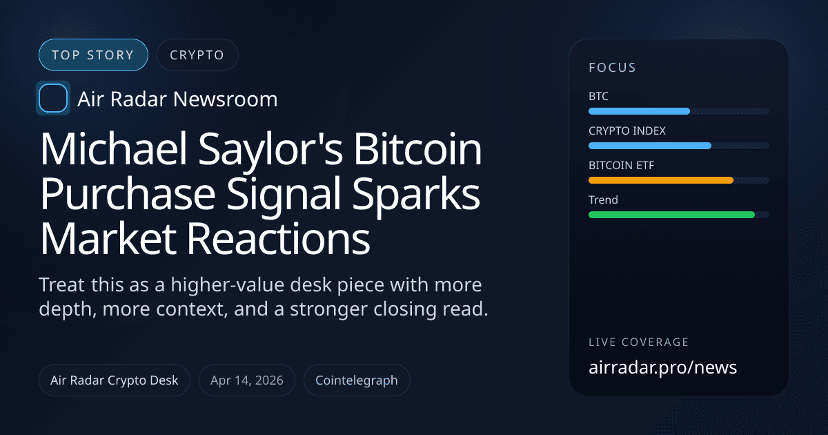 Michael Saylor's Bitcoin Purchase Signal Sparks Market Reactions