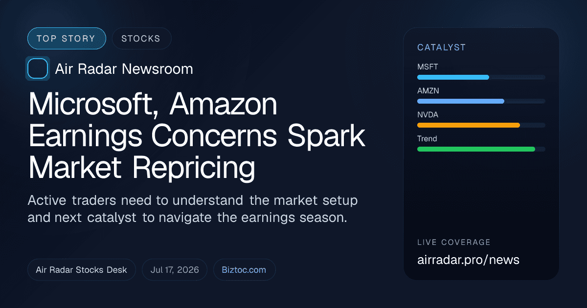 Microsoft, Amazon Earnings Concerns Spark Market Repricing