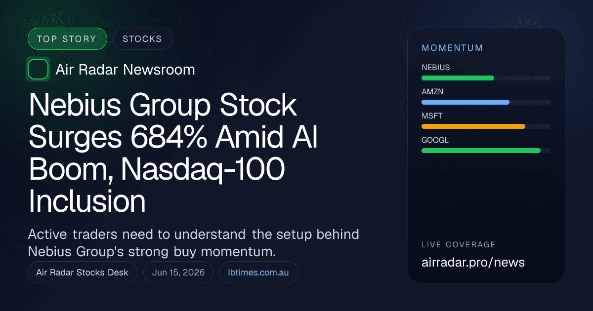 Nebius Group Stock Surges 684% Amid AI Boom, Nasdaq-100 Inclusion