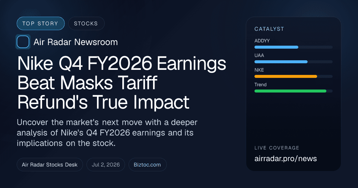 Nike Q4 FY2026 Earnings Beat Masks Tariff Refund's True Impact