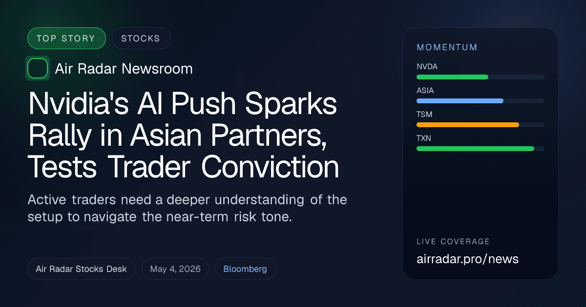 Nvidia's AI Push Sparks Rally in Asian Partners, Tests Trader Conviction