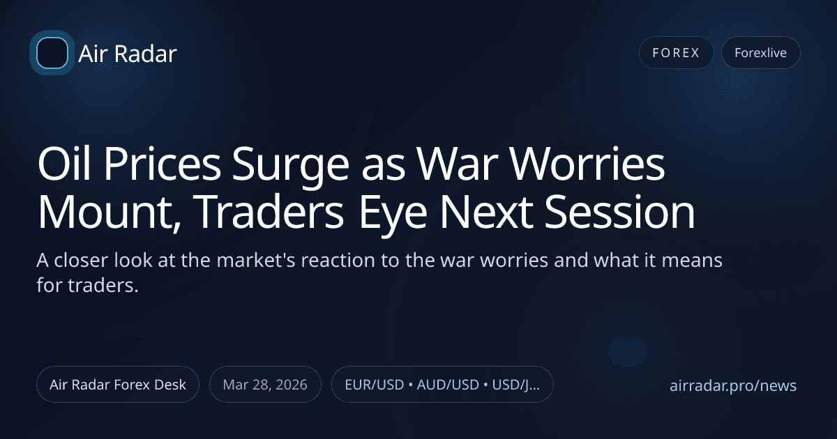 Oil Prices Surge as War Worries Mount, Traders Eye Next Session