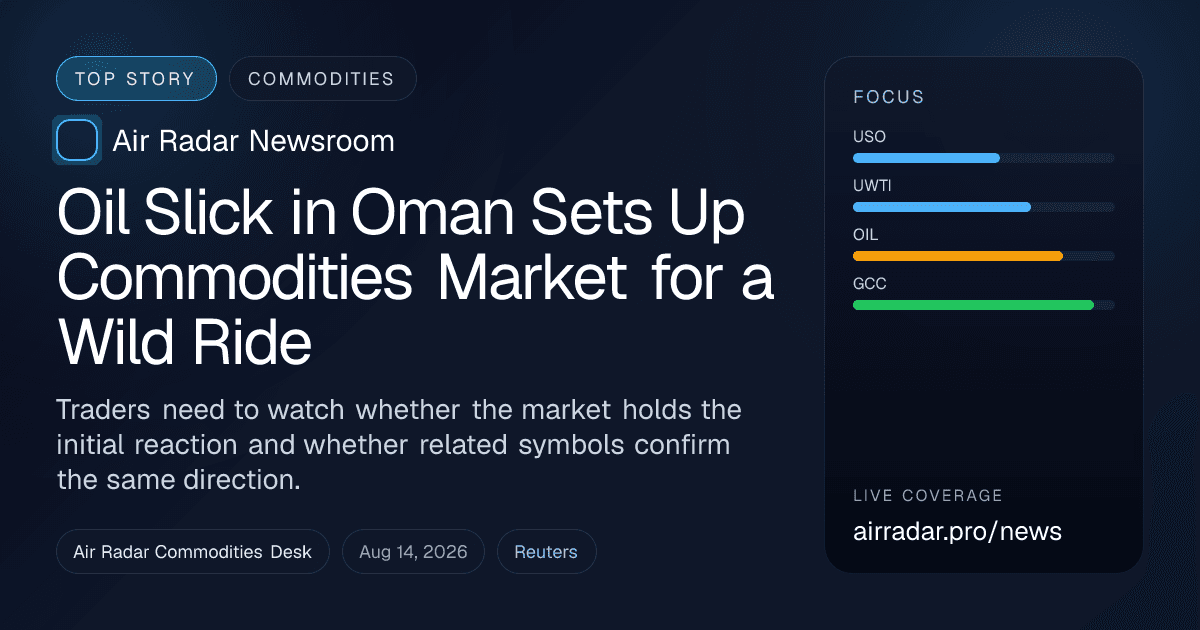 Oil Slick in Oman Sets Up Commodities Market for a Wild Ride