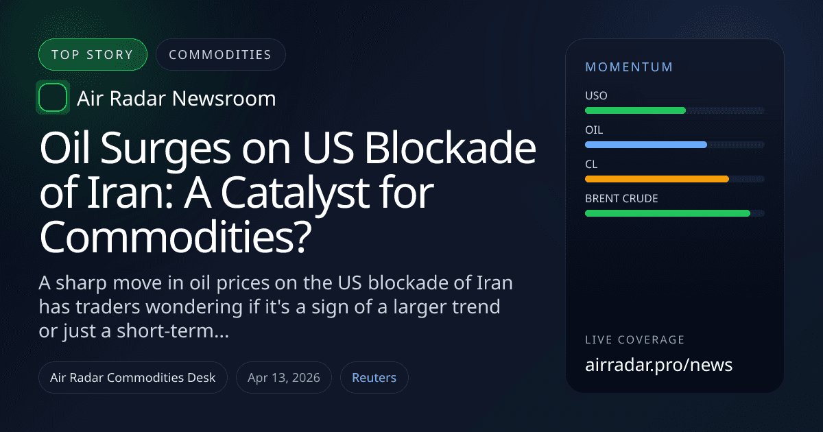 Oil Surges on US Blockade of Iran: A Catalyst for Commodities?