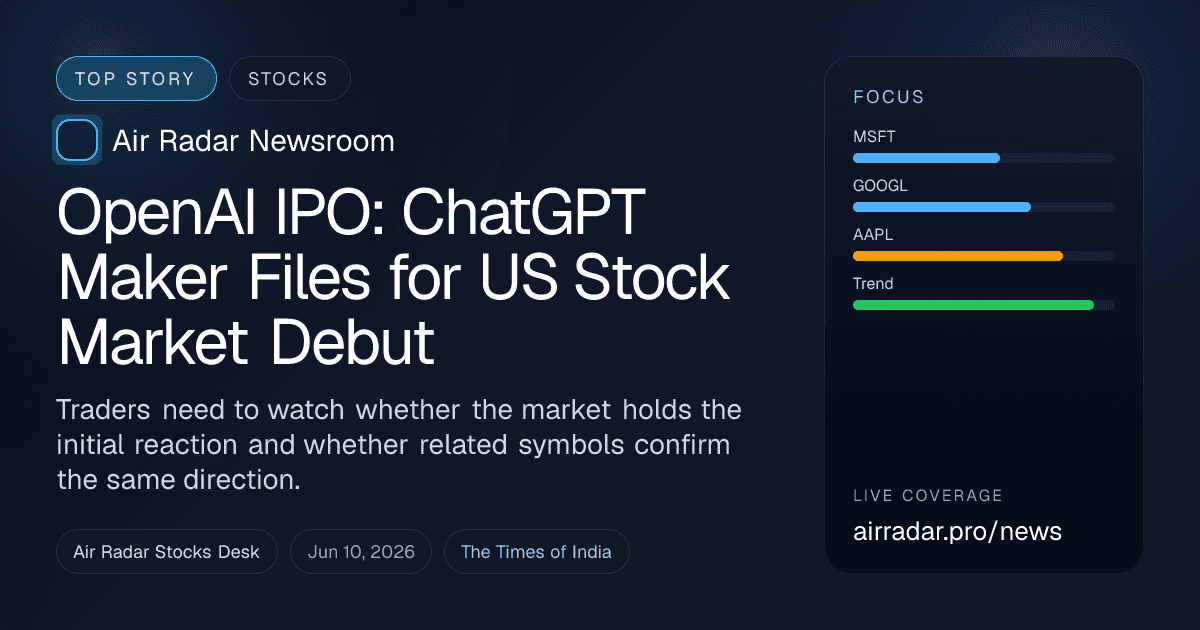 OpenAI IPO: ChatGPT Maker Files for US Stock Market Debut