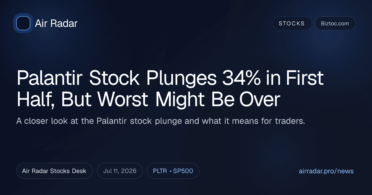 Palantir Stock Plunges 34% in First Half, But Worst Might Be Over