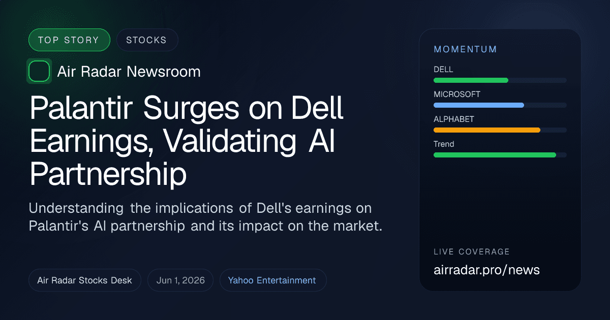 Palantir Surges on Dell Earnings, Validating AI Partnership