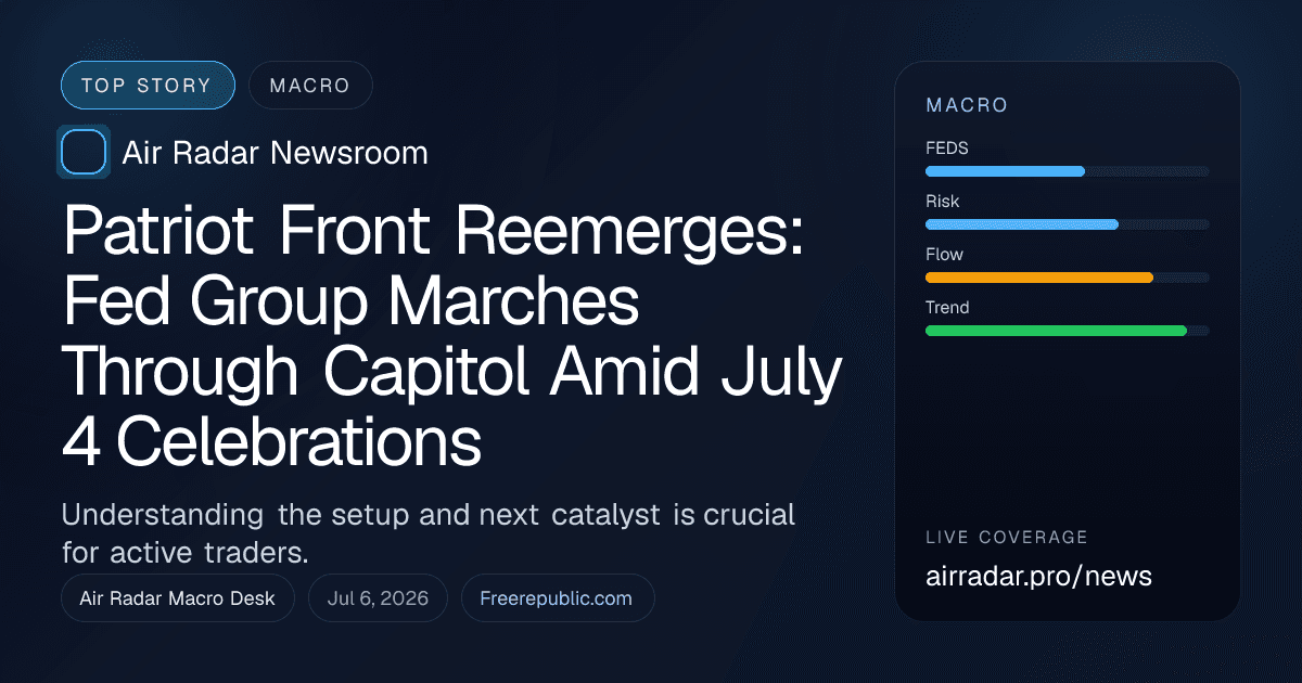 Patriot Front Reemerges: Fed Group Marches Through Capitol Amid July 4 Celebrations