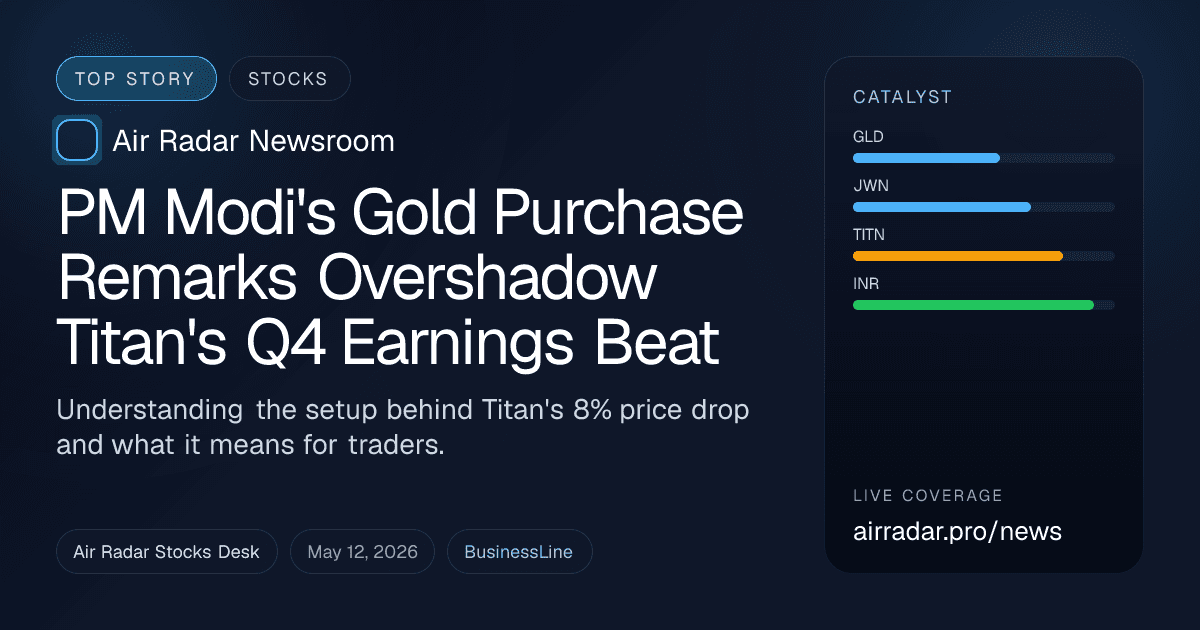 PM Modi's Gold Purchase Remarks Overshadow Titan's Q4 Earnings Beat
