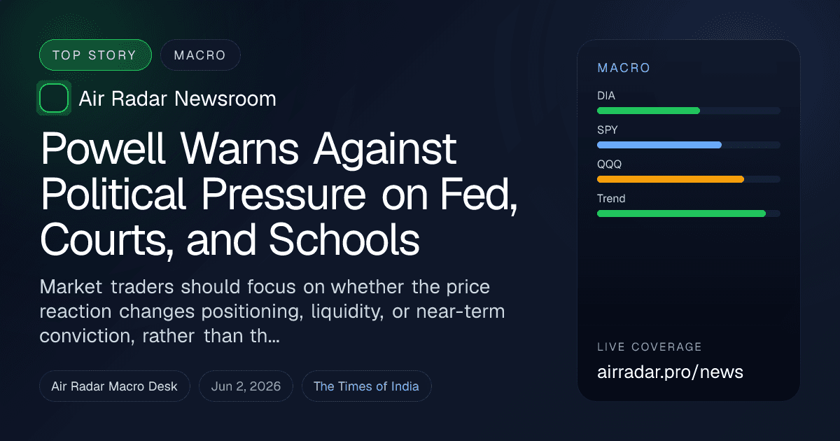 Powell Warns Against Political Pressure on Fed, Courts, and Schools
