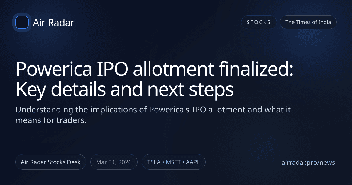 Powerica IPO allotment finalized: Key details and next steps