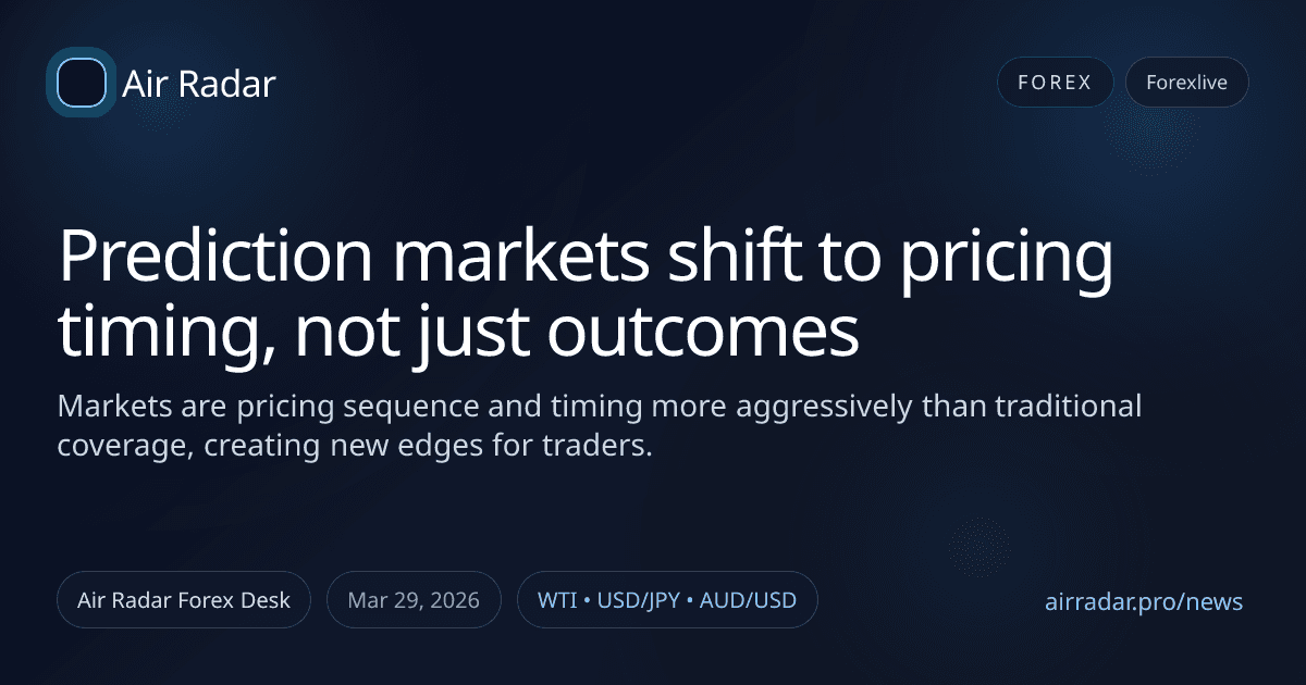 Prediction markets shift to pricing timing, not just outcomes
