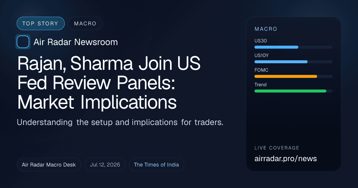 Rajan, Sharma Join US Fed Review Panels: Market Implications
